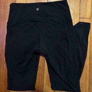 Black Lululemon Leggings with Cute Mesh!